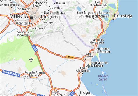 murcia carte|Mappa MICHELIN Murcia